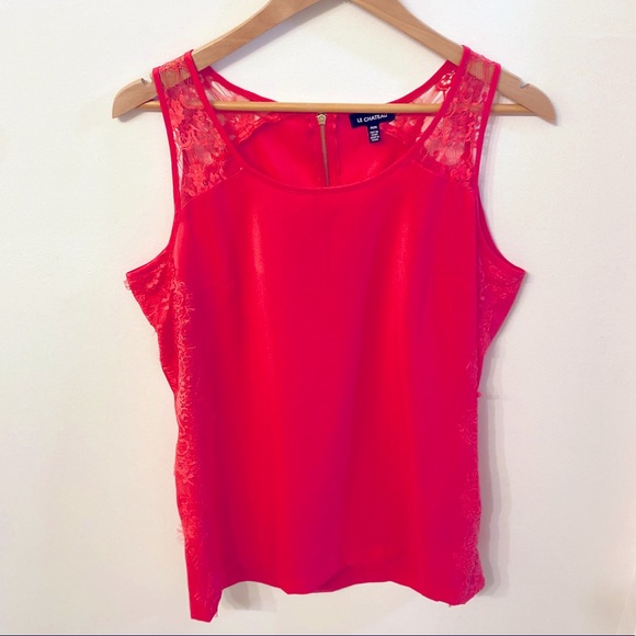 LE CHATEAU | Silky Lace Tank - Size M - Picture 1 of 5